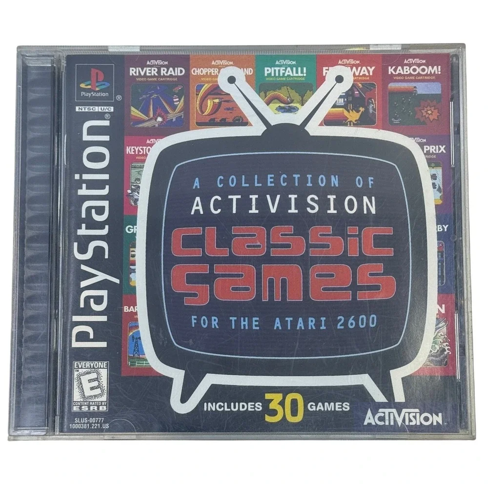Activision Classic Games for the Atari 2600 Sony PlayStation 1 PS1 SLUS-00777